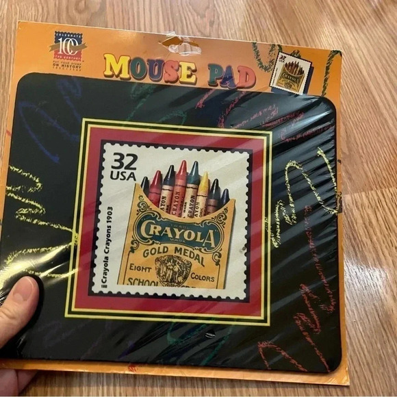 Crayola Crayons USPS Postage Stamp Mouse Pad 1998 - New Sealed - Picture 3 of 8